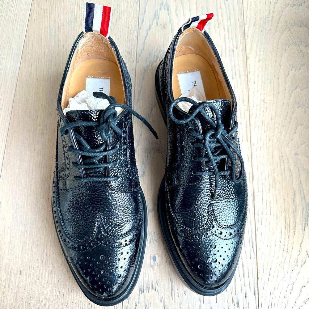 Thom Browne classic leather brogues women’s